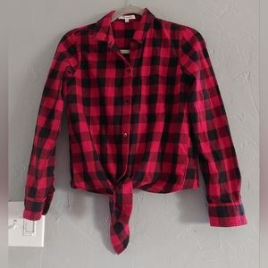 Madewell Top Shirt Women Size XS, Plaid,crostop,15 Inch Of Armp To Armp., cotton